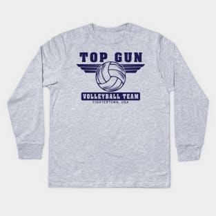 Top Gun Volleyball Team Kids Long Sleeve T-Shirt